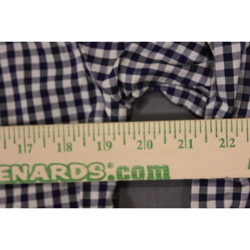 Nautica Shirt Mens Long Sleeve Purplish Blue gingham Button Up Slim Fit SZ S - Picture 7 of 9